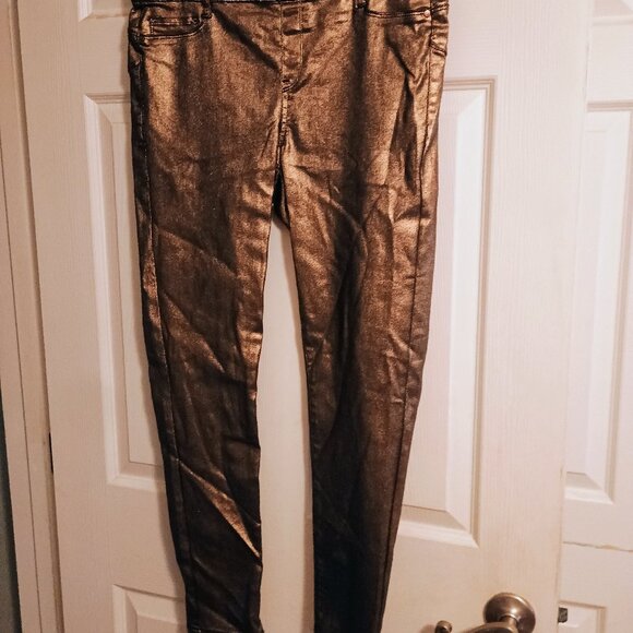 Juicy Couture Copper Pants, 12, Pull on Jegging,, Hi Rise, New - Picture 3 of 3